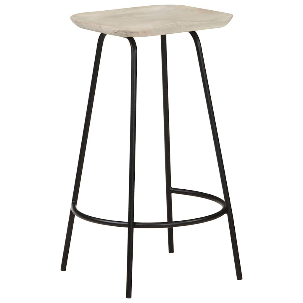 Bar Stools 4 pcs Solid Mango Wood