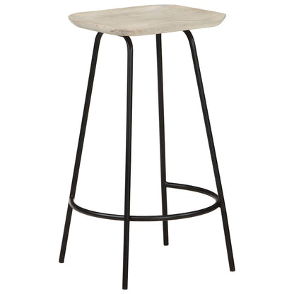 Bar Stools 4 pcs Solid Mango Wood