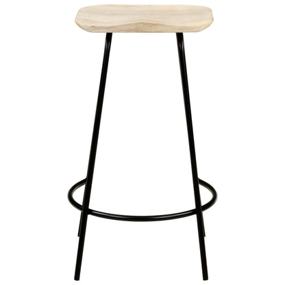 Elegant set of Bar Stools 4 pcs Solid Mango Wood, crafted from durable tropical hardwood, perfect for home decor.