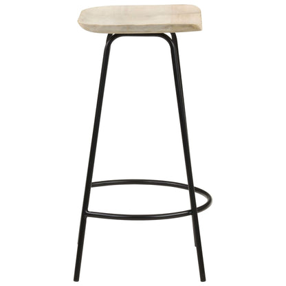 Bar Stools 4 pcs Solid Mango Wood in a cozy setting, ideal for sipping wine and enjoying meals with friends and family.