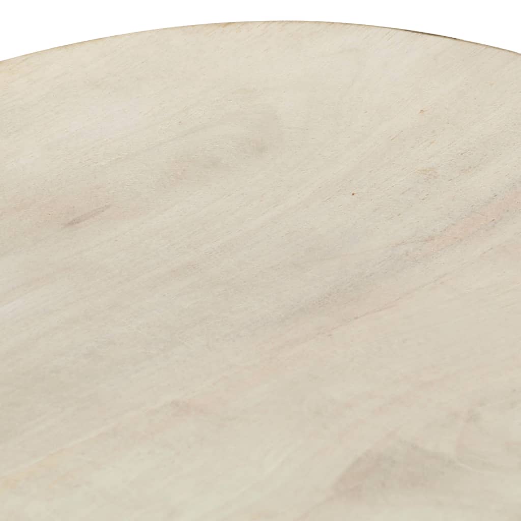 Set of four durable bar stools crafted from solid mango wood, showcasing exquisite craftsmanship and unique character.