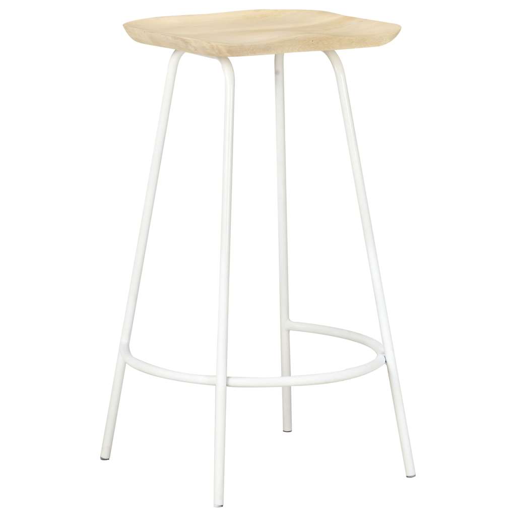 Bar Stools 2 pcs Solid Mango Wood