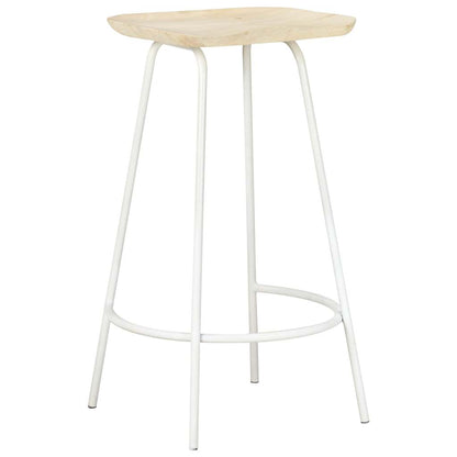 Bar Stools 2 pcs Solid Mango Wood
