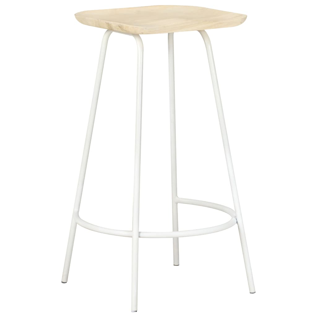Bar Stools 2 pcs Solid Mango Wood