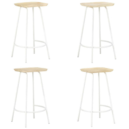 Bar Stools 4 pcs Solid Mango Wood