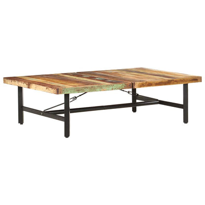 320654 vidaXL Coffee Table 142x90x42 cm Solid Reclaimed Wood