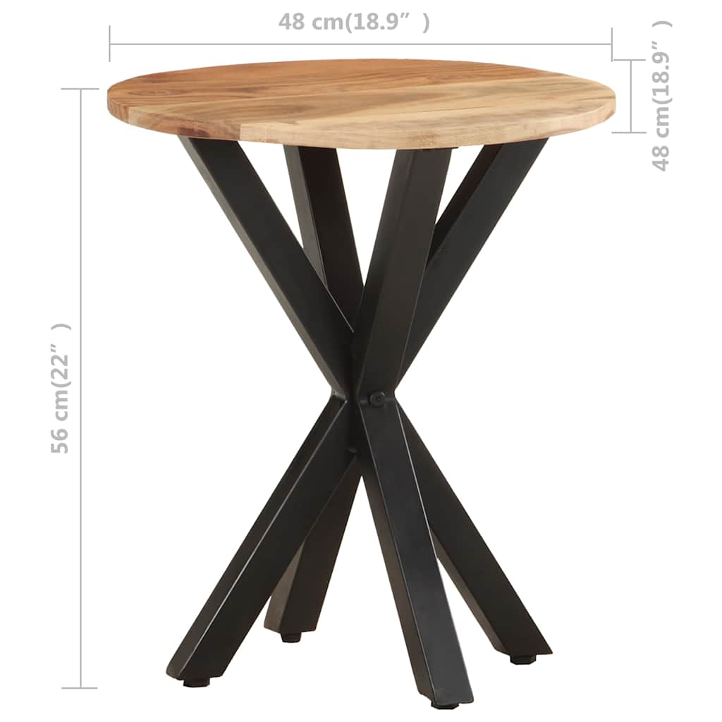 Side Table 48x48x56 cm Solid Acacia Wood