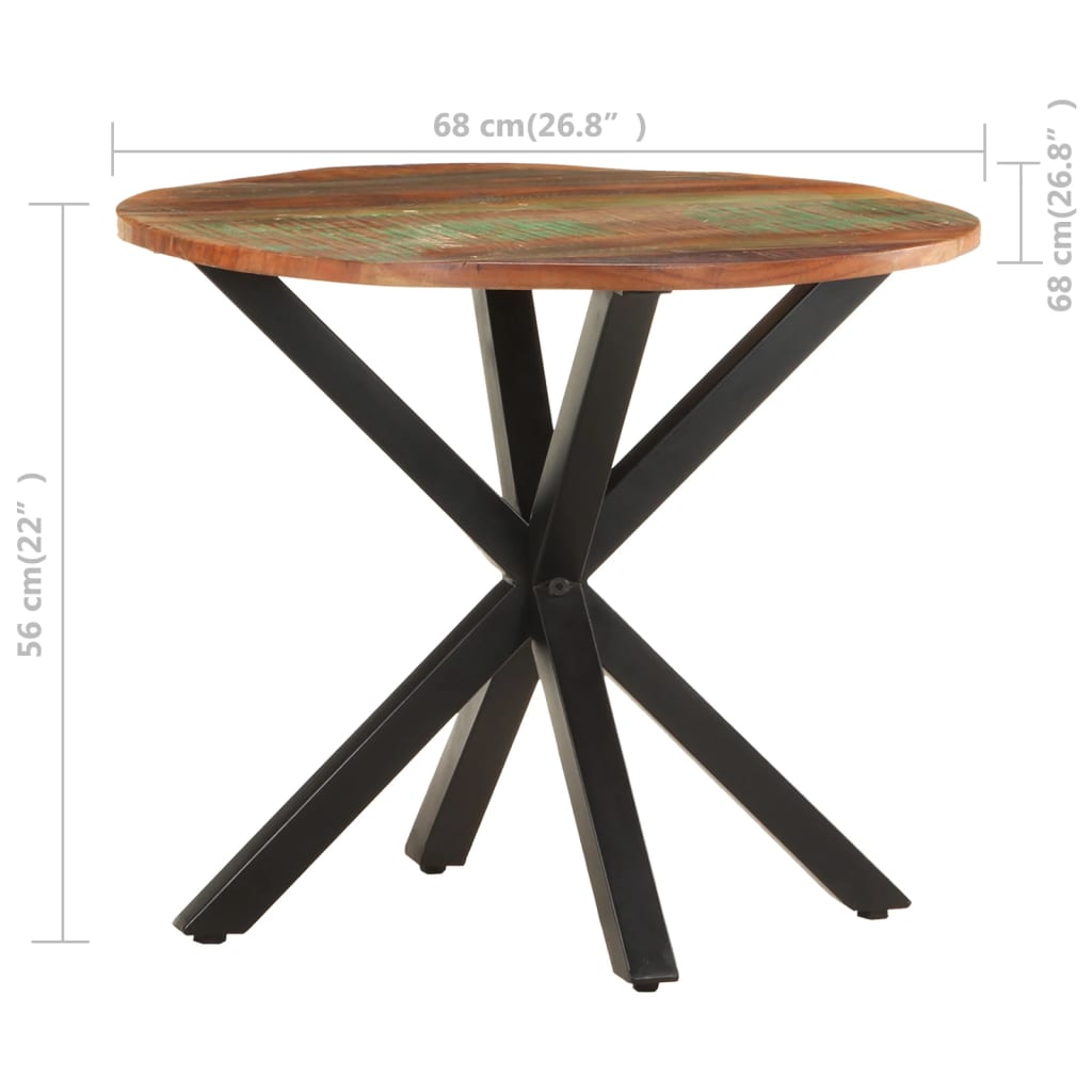 Side Table 68x68x56 cm Solid Reclaimed Wood