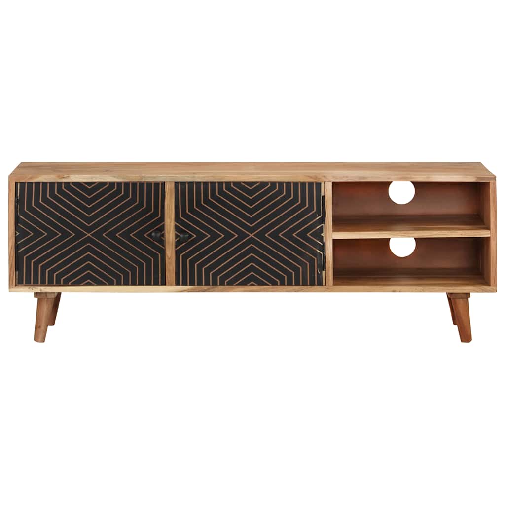 322665 vidaXL TV Cabinet 115x30x39 cm Solid Acacia Wood