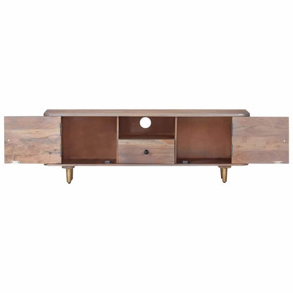 322684 vidaXL TV Cabinet 118x30x40 cm Solid Acacia Wood