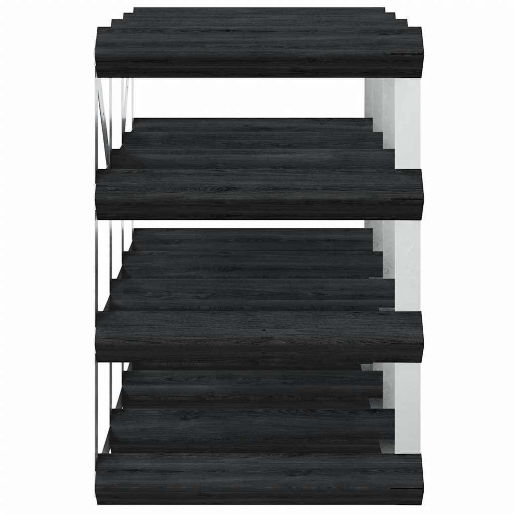 Wine Rack for 12 Bottles Black Solid Pine Wood