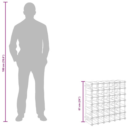 Wine Rack for 42 Bottles Black Solid Pine Wood