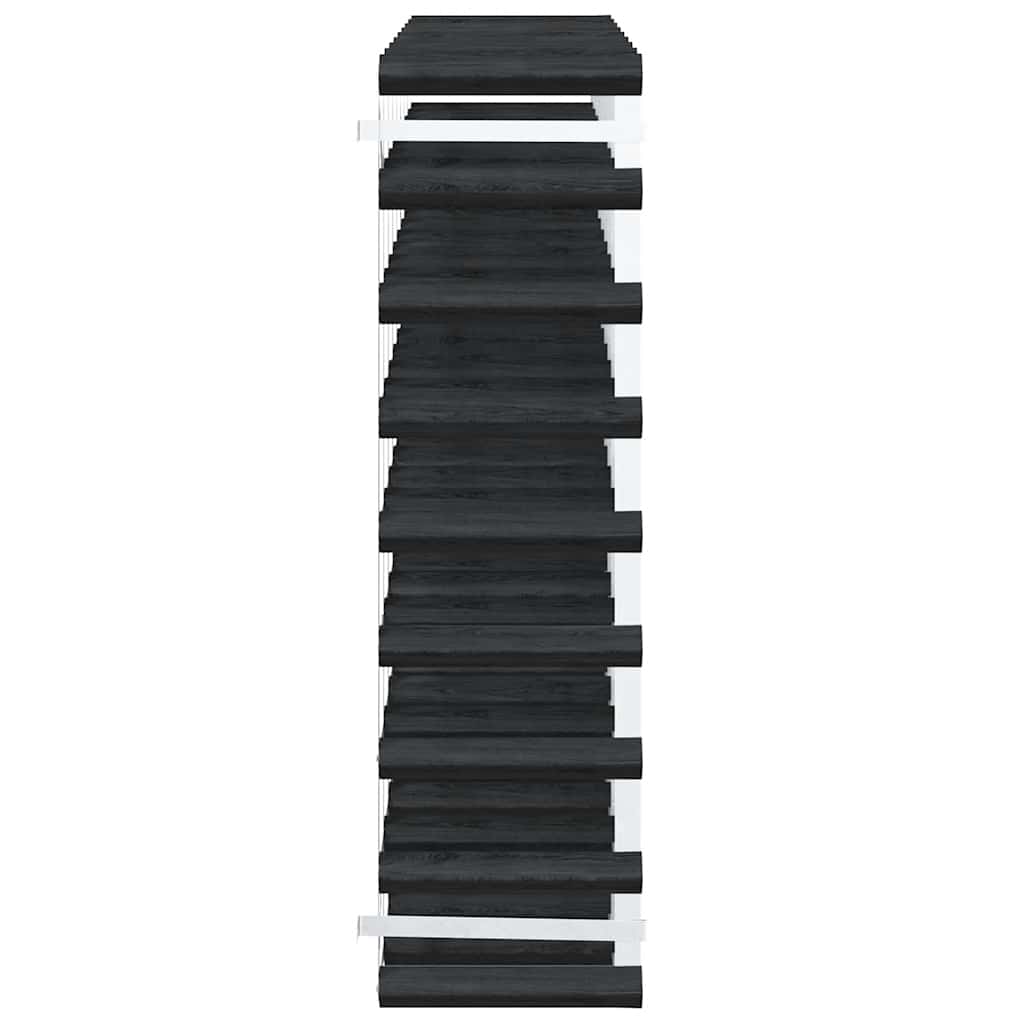 Wine Rack for 72 Bottles Black Solid Pine Wood