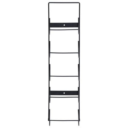 Wall Mounted Wine Rack for 5 Bottles Black Iron