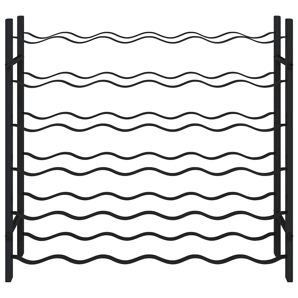 Wine Rack for 36 Bottles Black Iron