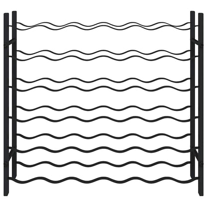 Wine Rack for 36 Bottles Black Iron