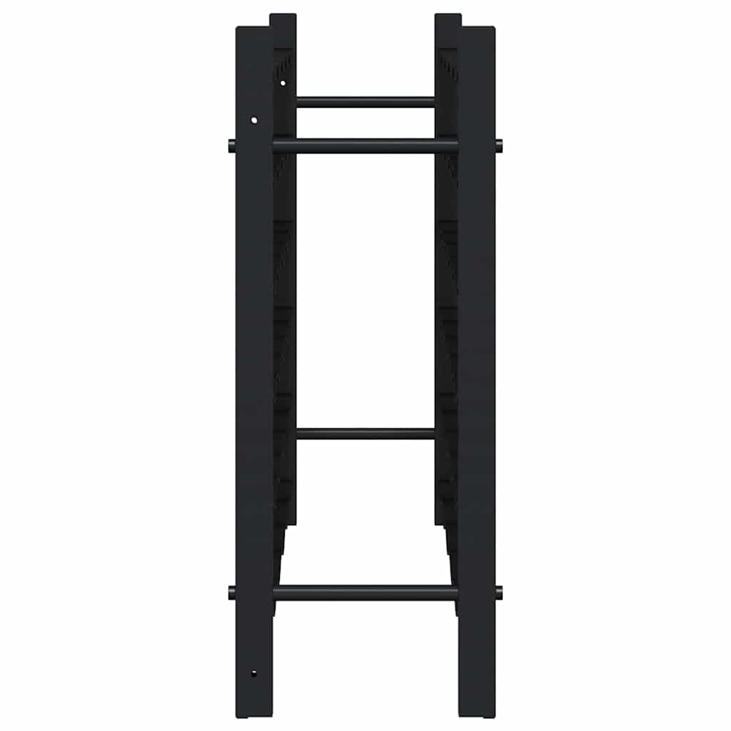 325921 vidaXL Wine Rack for 36 Bottles Black Iron