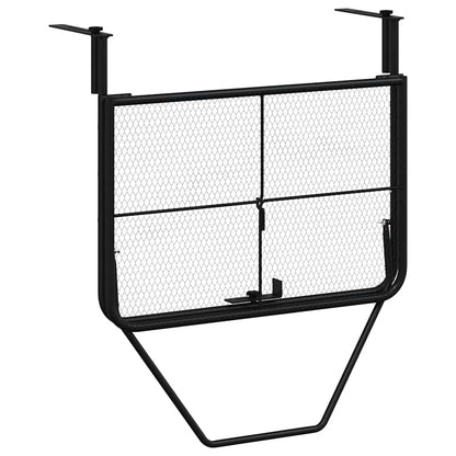 Balcony Table Black 60x40 cm Steel