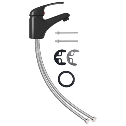 Basin Mixer Tap Black 13x10 cm