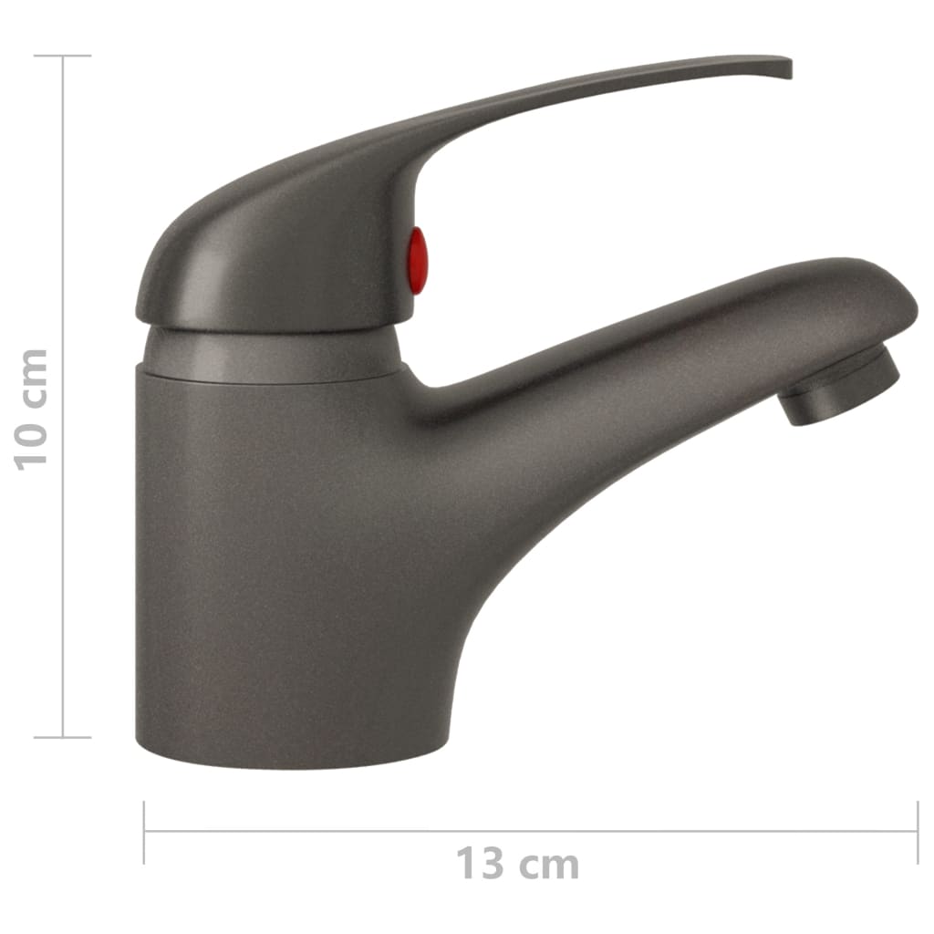 Basin Mixer Tap Grey 13x10 cm