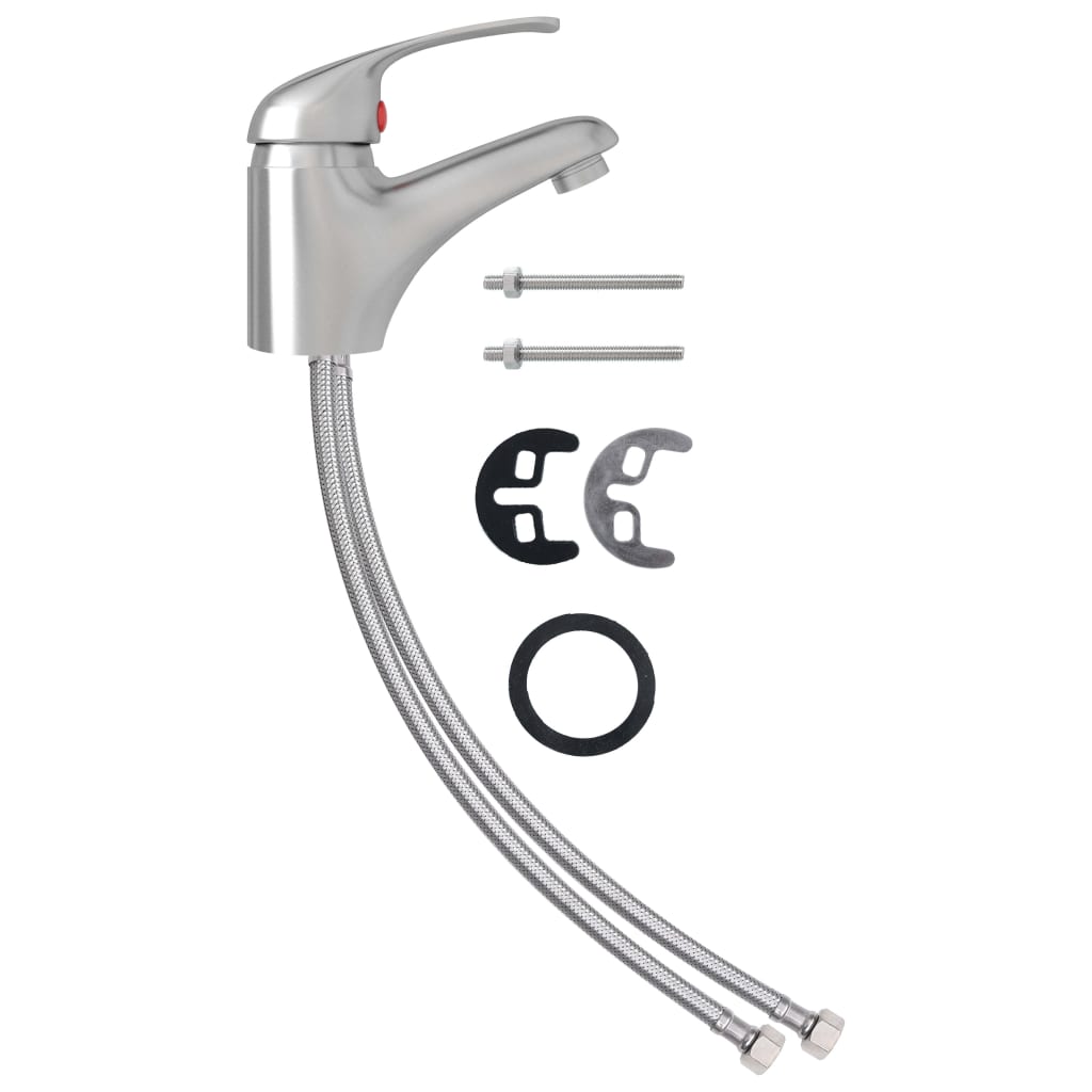 Basin Mixer Tap Silver 13x10 cm