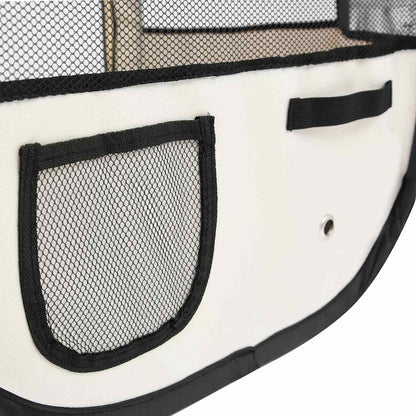 171016 vidaXL Foldable Dog Playpen with Carrying Bag Blue 145x145x61 cm