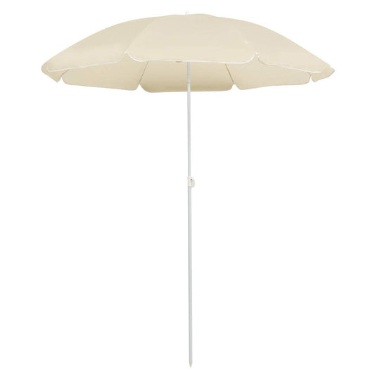 Garden Parasol | Sand | Polyester, Steel | UV-resistant materials