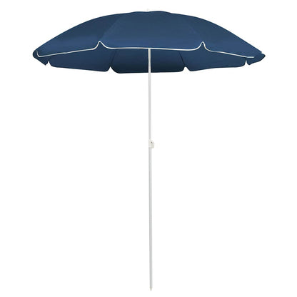 Garden Parasol  with Steel Pole Blue 180 cm