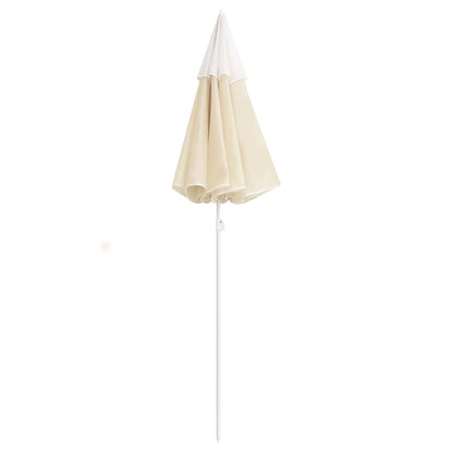 Garden Parasol | Sand | 100% Polyester, Steel | 180 cm diameter