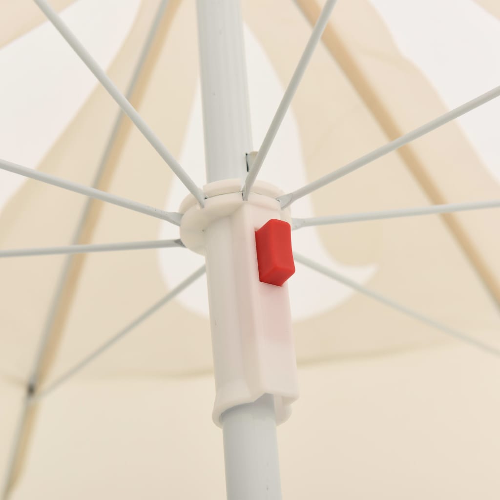 Garden Parasol | Sand | 100% Polyester, Steel | 180 cm diameter