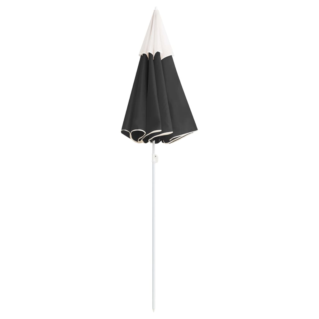Garden Parasol | Anthracite | 100% polyester, steel | 180 cm arc length