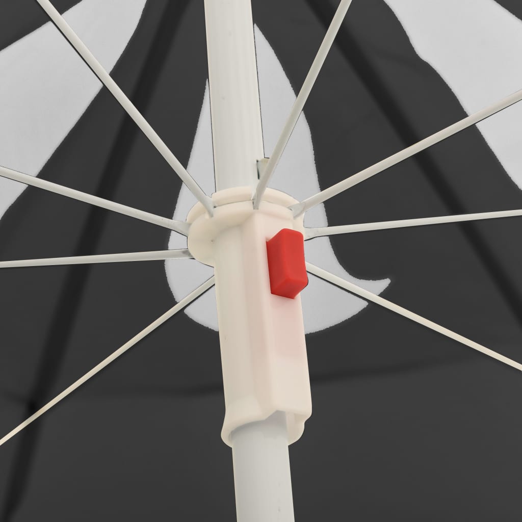 Garden Parasol | Anthracite | 100% polyester, steel | 180 cm arc length