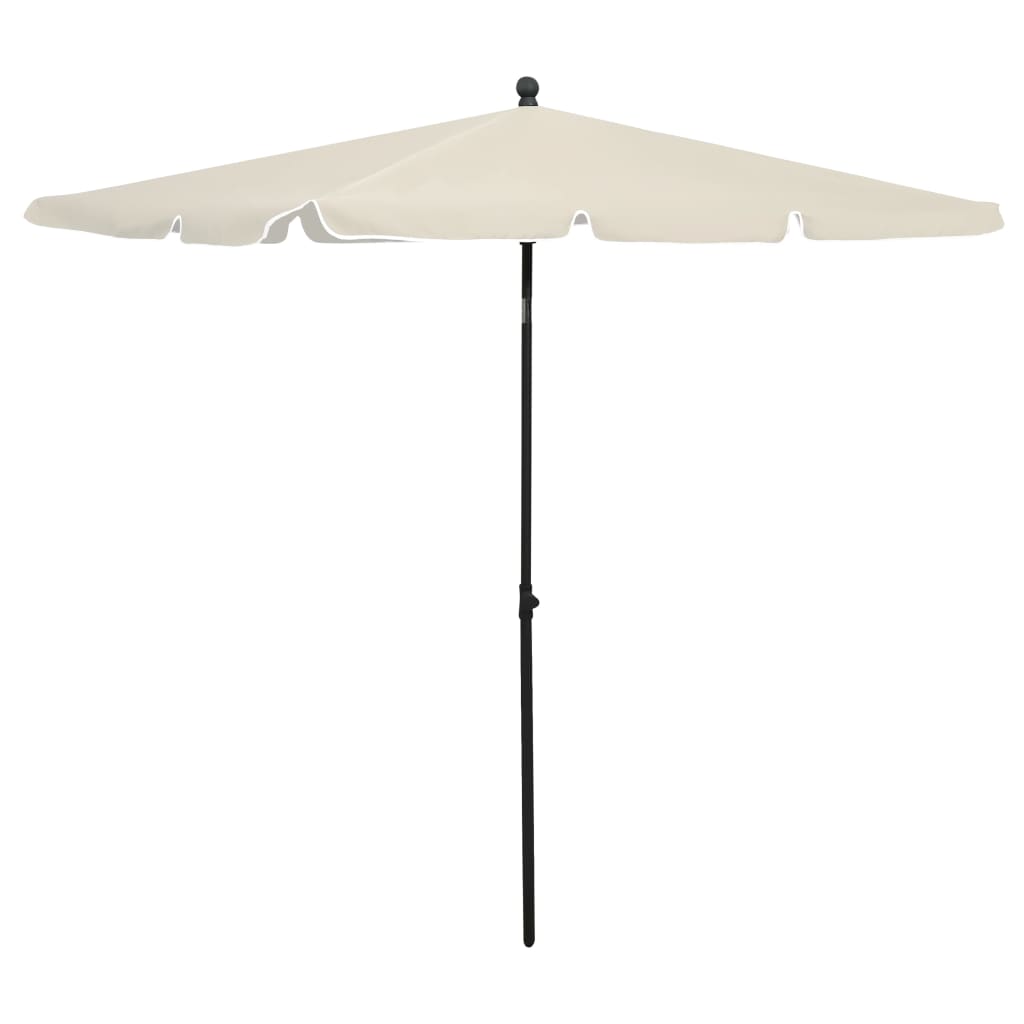 Garden Parasol | Sand | Fabric (100% polyester), Steel | 210x140 cm