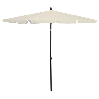 Garden Parasol | Sand | Fabric (100% polyester), Steel | 210x140 cm