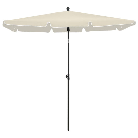 Garden Parasol | Sand | Fabric (100% polyester), Steel | 210x140 cm