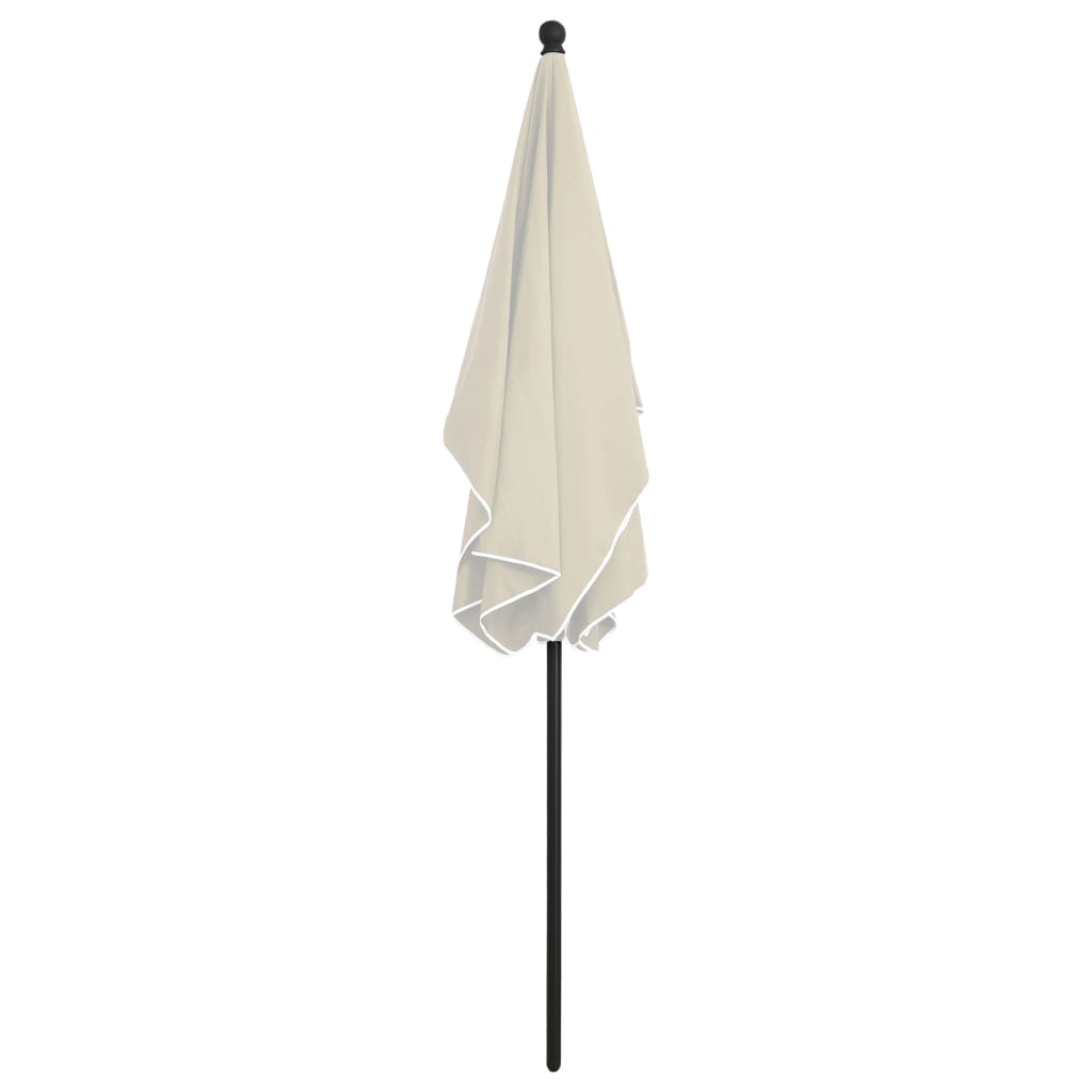 Garden Parasol | Sand | Fabric (100% polyester), Steel | 210x140 cm