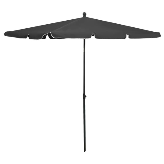 Garden Parasol | Anthracite | Polyester | 210x140 cm | Tiltable