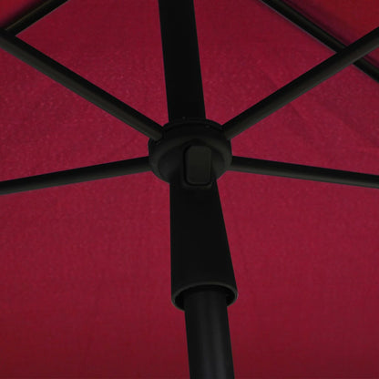 Garden Parasol | Bordeaux Red | 100% Polyester Fabric | 210x140 cm
