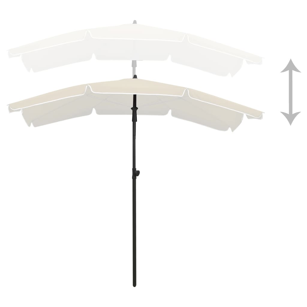 Garden Parasol | Sand | Fabric (100% polyester), steel | Medium