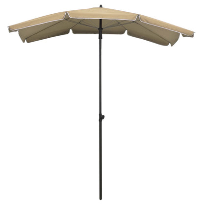 Garden Parasol | Taupe | Polyester, Steel | 200x130 cm |  Tiltable