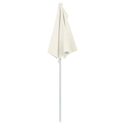 Garden Half Parasol with Pole 180x90 cm Sand
