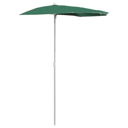 Garden Parasol | Green | 100% polyester, steel | Medium
