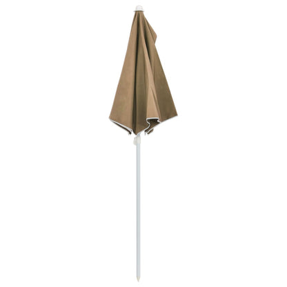 Garden Parasol | Taupe | Polyester, Steel | Large | Collapsible | Other