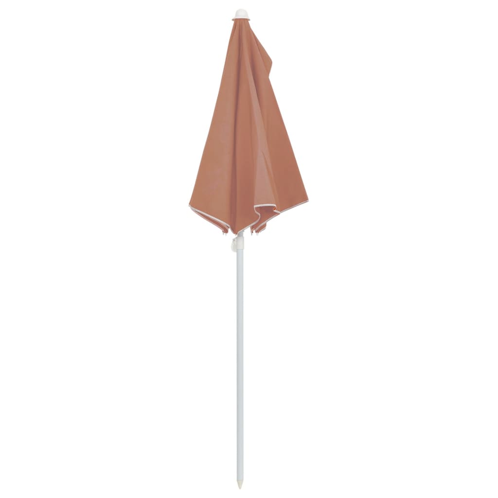 Garden Parasol | Terracotta | Fabric (100% polyester), Steel