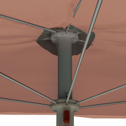 Garden Parasol | Terracotta | Fabric (100% polyester), Steel