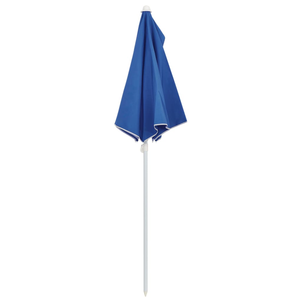 Garden Half Parasol with Pole 180x90 cm Azure Blue