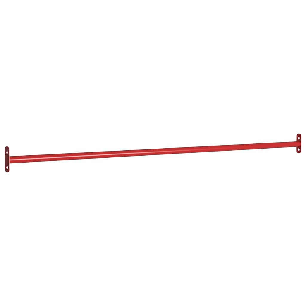 93200 vidaXL Turning Bars 3 pcs 125 cm Steel Red