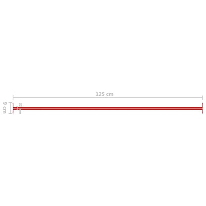 93200 vidaXL Turning Bars 3 pcs 125 cm Steel Red