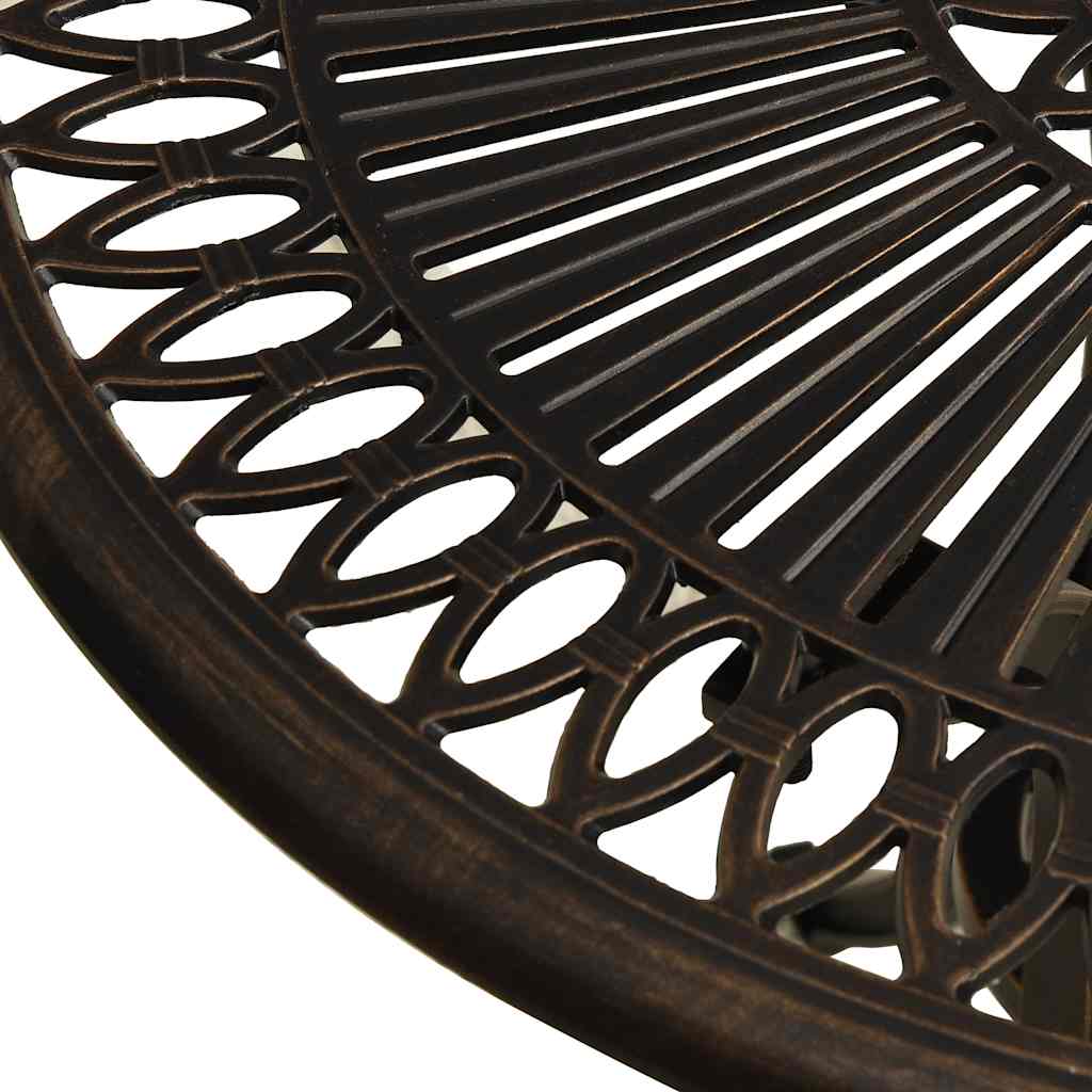 315579 vidaXL Garden Table Bronze 62x62x65 cm Cast Aluminium