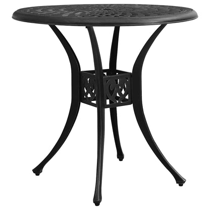 315583 vidaXL Garden Table Black 78x78x72 cm Cast Aluminium